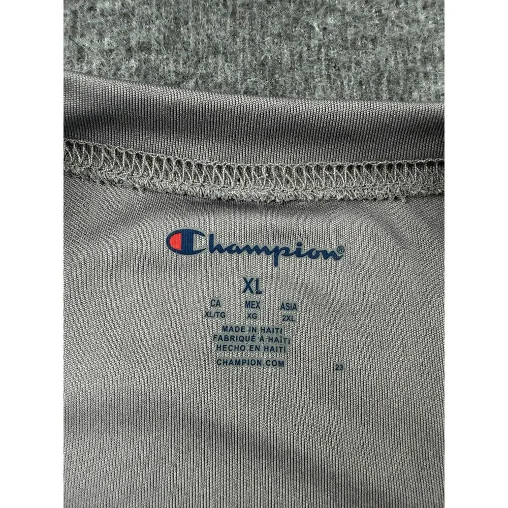 Champion Men's XL Gray Polyester Quick‎ Dry Performance Activewear Shirt - Picture 3 of 6